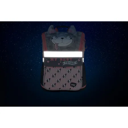 BAAGL SET 7 Doggie: aktovka, penál, sáček, box, desky na zip, peněženka, plyšový notes