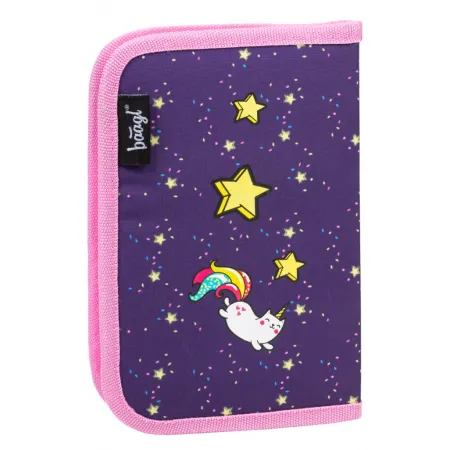 BAAGL SET 7 Zippy Unicorn: aktovka, penál, sáček, desky, box, zástěra, samolepky