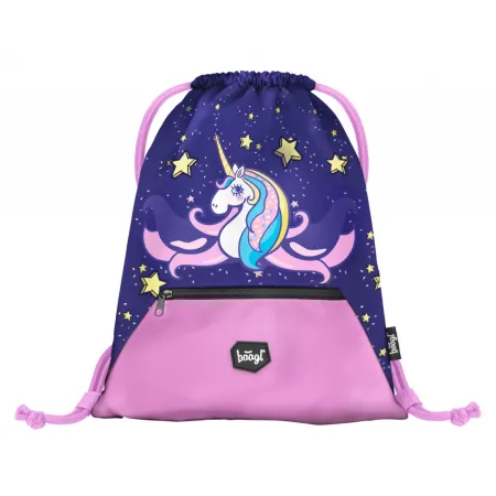 BAAGL SET 7 Zippy Unicorn: aktovka, penál, sáček, desky, box, zástěra, samolepky