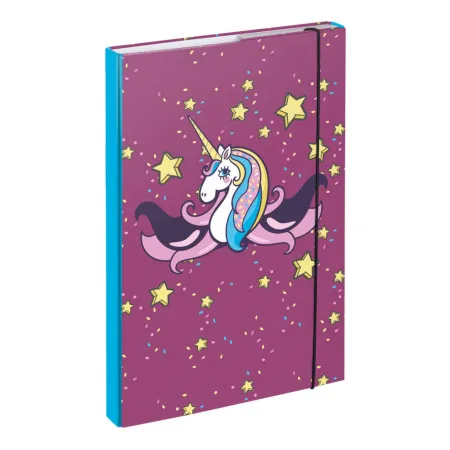 BAAGL SET 7 Zippy Unicorn: aktovka, penál, sáček, desky, box, zástěra, samolepky