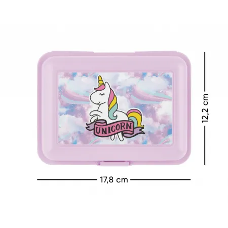 BAAGL SET 7 Zippy Unicorn: aktovka, penál, sáček, desky, box, zástěra, samolepky