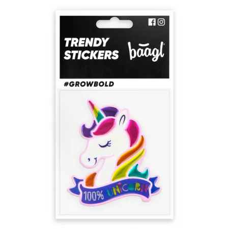 BAAGL SET 7 Zippy Unicorn: aktovka, penál, sáček, desky, box, zástěra, samolepky