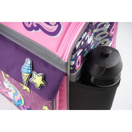 BAAGL SET 7 Zippy Unicorn: aktovka, penál, sáček, desky, box, zástěra, samolepky