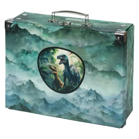 BAAGL Skládací školní kufřík Dino s kováním