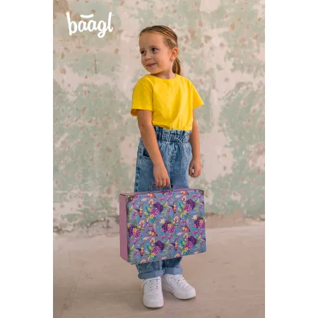 BAAGL Skládací školní kufřík Kolibřík s kováním