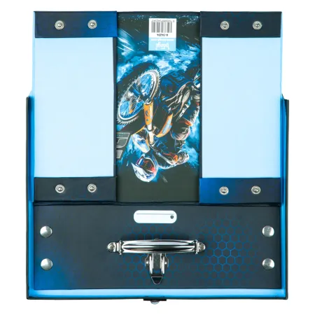 BAAGL Skládací školní kufřík Motorka s kováním