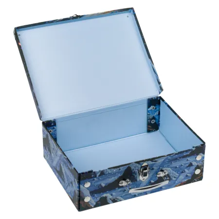 BAAGL Skládací školní kufřík Pixel Space s kováním