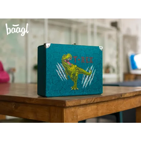 BAAGL Skládací školní kufřík T-REX s kováním