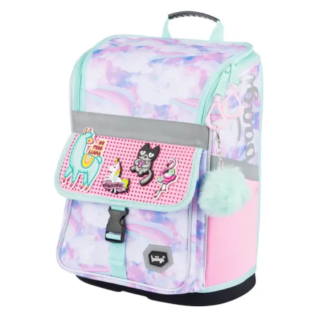 BAAGL Školní aktovka Zippy Duha - Kreativ