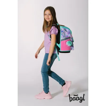 BAAGL Školní aktovka Zippy Duha - Kreativ