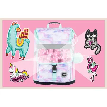 BAAGL Školní aktovka Zippy Duha - Kreativ