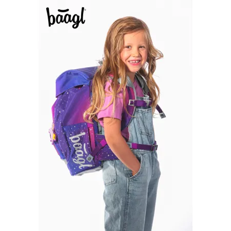 BAAGL Školní batoh Airy Koně srdce