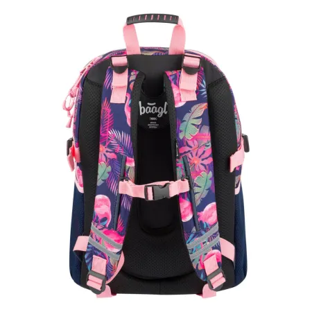 BAAGL Školní batoh Core Flamingo