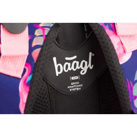 BAAGL Školní batoh Core Flamingo