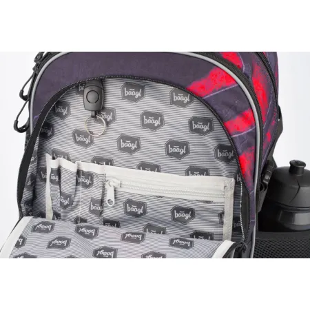 BAAGL Školní batoh Core Láva a-7730