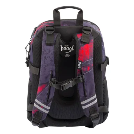 BAAGL Školní batoh Core Láva a-7730