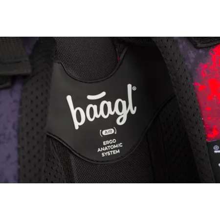 BAAGL Školní batoh Core Láva a-7730