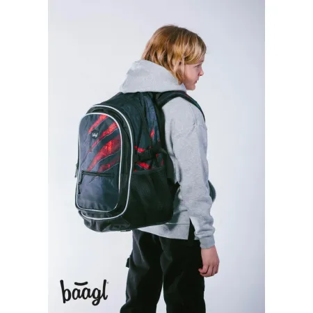 BAAGL Školní batoh Core Láva