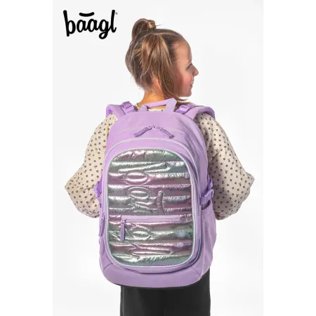 BAAGL Školní batoh Core Lavender GRS