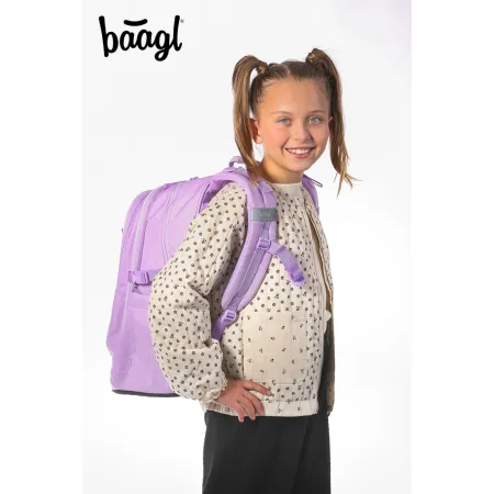 BAAGL Školní batoh Core Lavender GRS
