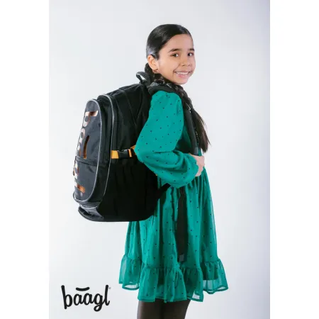 BAAGL Školní batoh Core Metallic Bronze