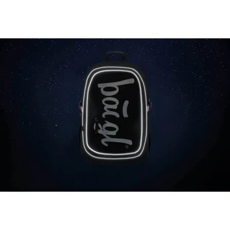 BAAGL Školní batoh Core Metallic Holo