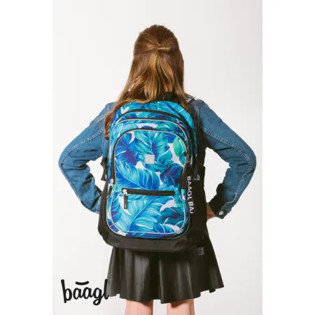 BAAGL Školní batoh Core Monstera
