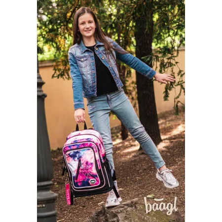 BAAGL Školní batoh Cubic Abstract