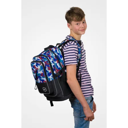 BAAGL Školní batoh Cubic Army