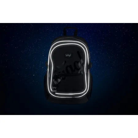 BAAGL Školní batoh Logo black