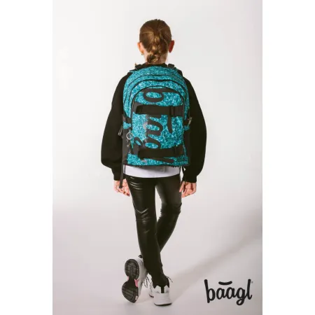 BAAGL Školní batoh Skate Aquamarine