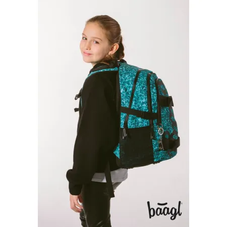 BAAGL Školní batoh Skate Aquamarine