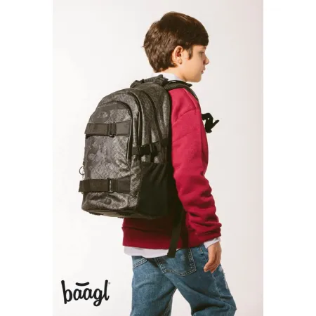 BAAGL Školní batoh Skate Ash