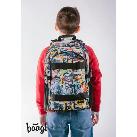 BAAGL Školní batoh Skate Batman Komiks
