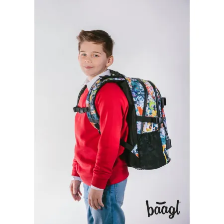 BAAGL Školní batoh Skate Batman Komiks