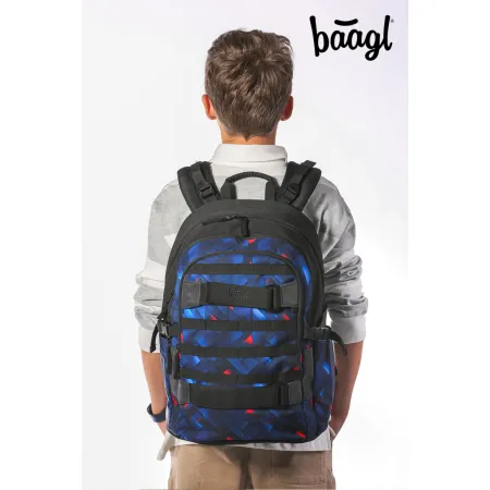 BAAGL Školní batoh Skate Indigo GRS