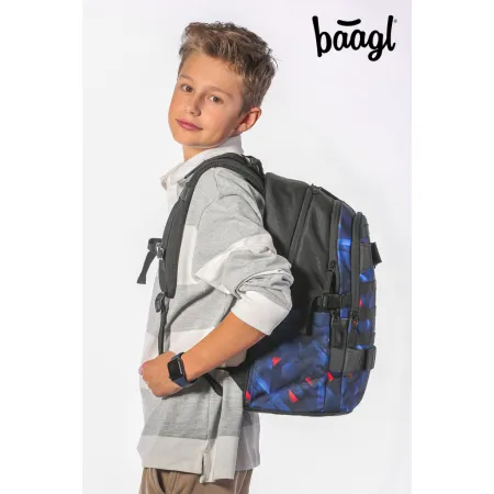 BAAGL Školní batoh Skate Indigo GRS