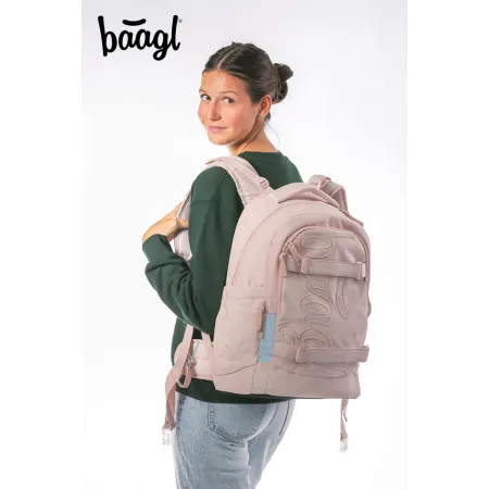 BAAGL Školní batoh Skate Max Creamy GRS