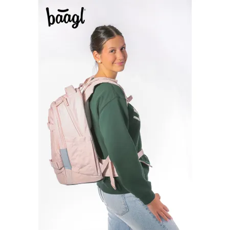 BAAGL Školní batoh Skate Max Creamy GRS