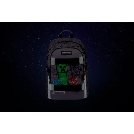 BAAGL Školní batoh Skate Minecraft TNT