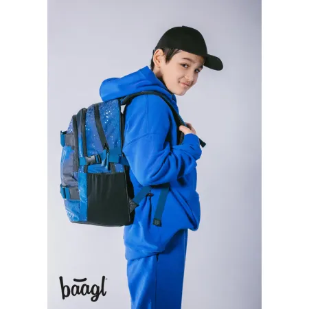 BAAGL Školní batoh Skate Steel