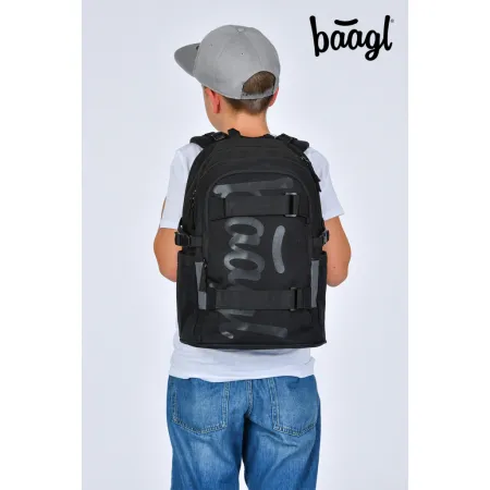BAAGL Školní batoh Skate Uni černá GRS