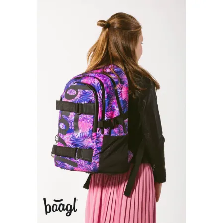 BAAGL Školní batoh Skate Violet