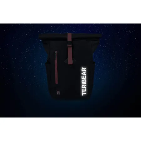 BAAGL Zavinovací batoh TERIBEAR černý