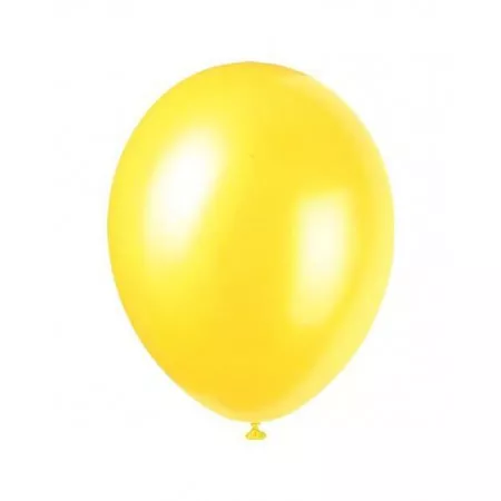 Balónek jednobarevný nafukovací 19010 koule P žlutá sada 100 ks