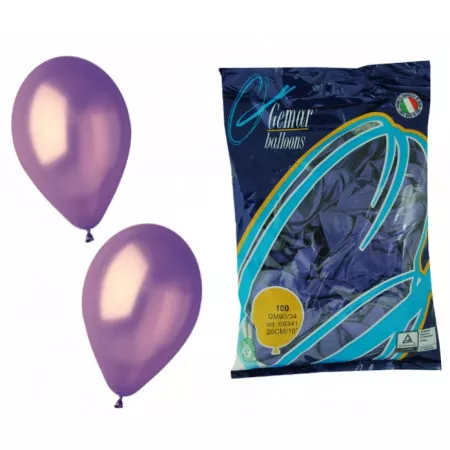 Balónek jednobarevný nafukovací G90 Fialový pastel sada 100 ks
