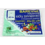 Barevné sáčky zamražovací č. 1, rozměr 20x30cm, 17 micronů