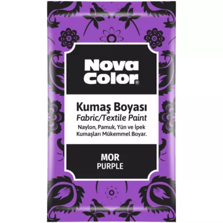 Barva na textil Novacolor prášková fialová 12g NC-907 