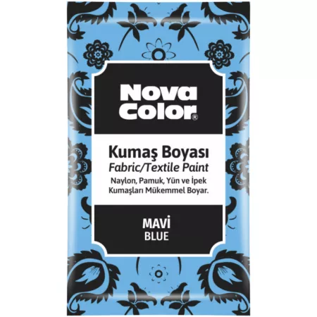 Barva na textil Novacolor prášková modrá světlá 12g NC-902