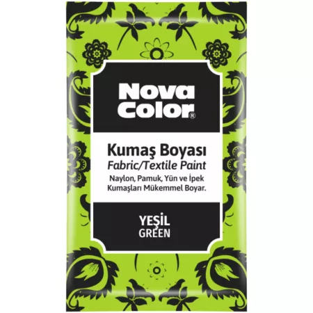 Barva na textil Novacolor prášková zelená 12g NC-903 